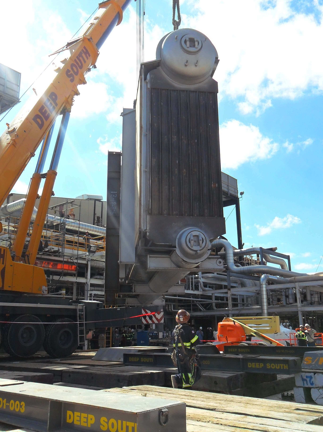 Hydraulic Gantry System Heavy Boiler Lift Equipment