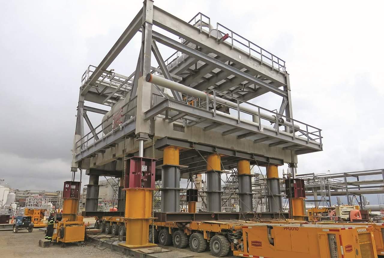 Crane Lift Expanding Chemical Plant Services