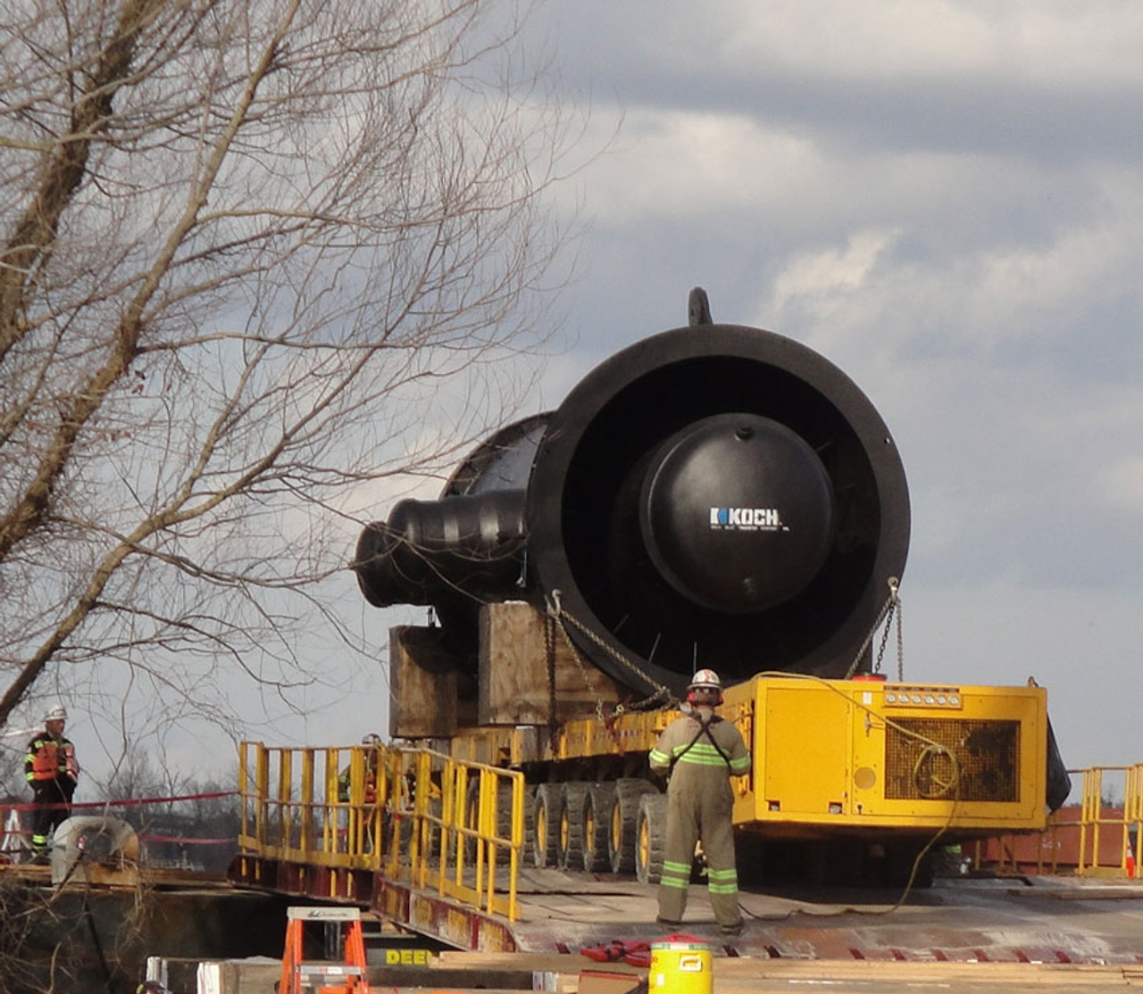 Barge Ramp Fabrication Transport & Lift Services for Exchangers