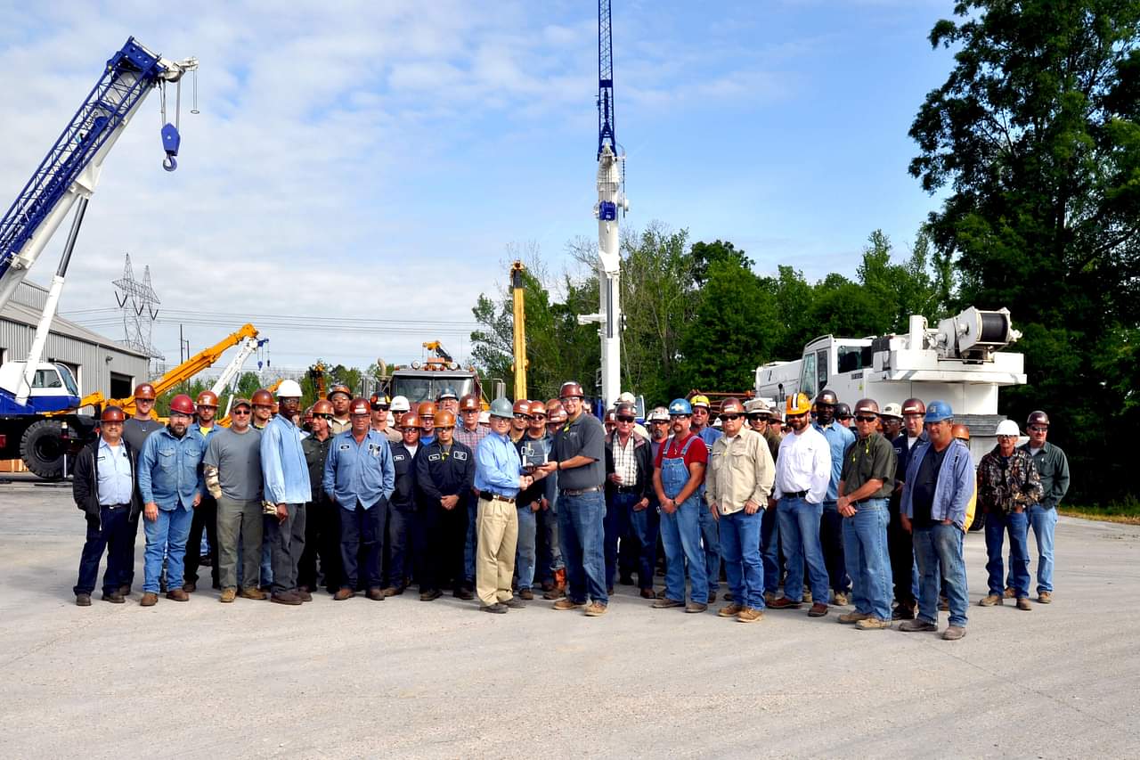 Employees at Deep South Crane