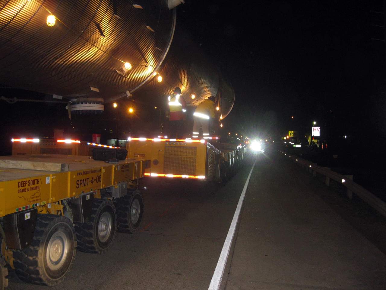 Heavy Transport at Night