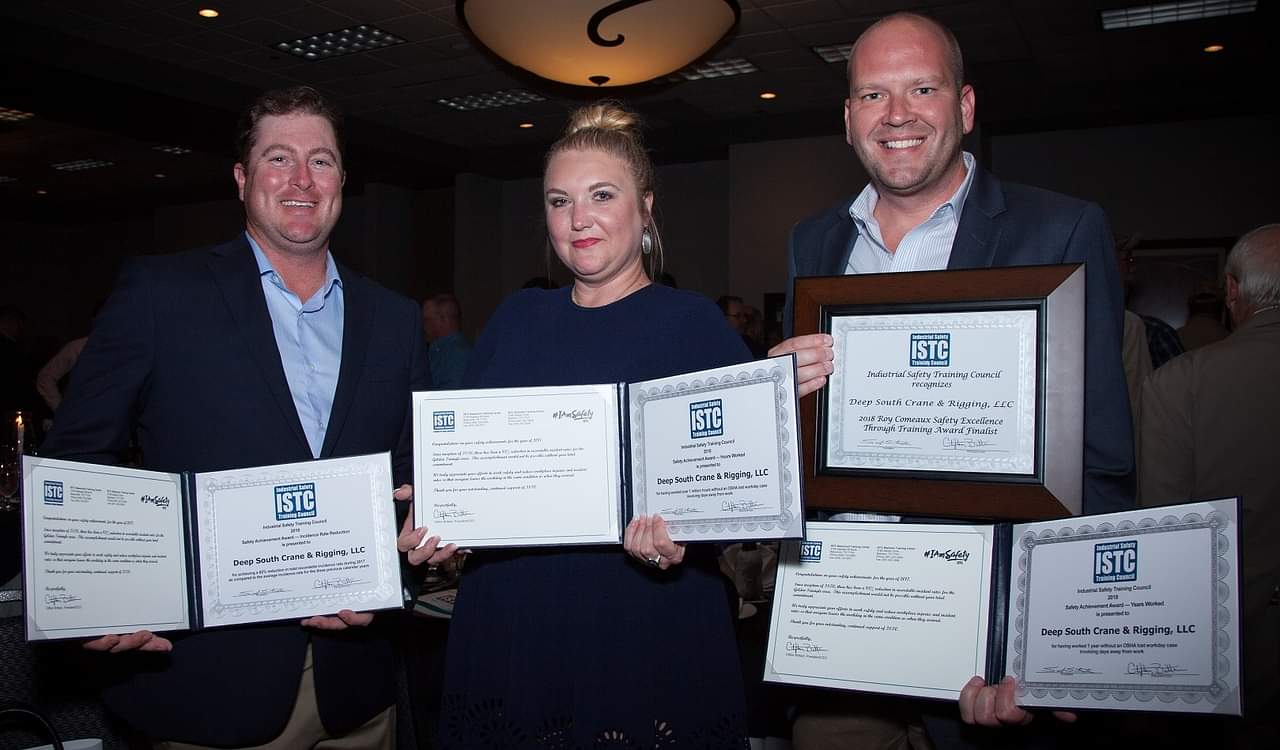 Deep South Wins Safety Awards from GBRIA HASC HBR and ISTC Among